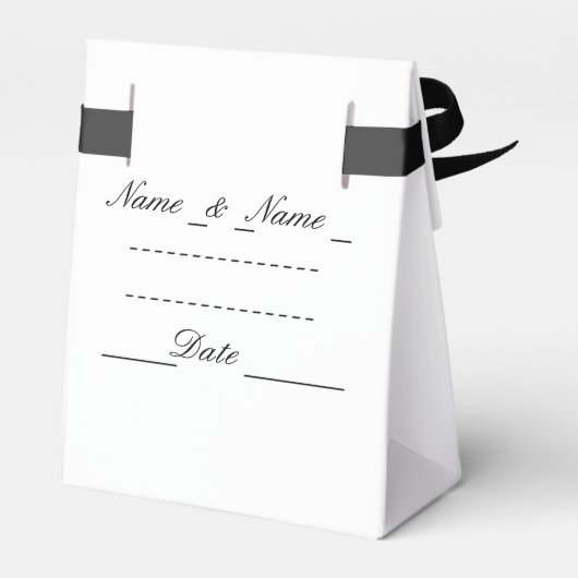 Aangepaste bruiloft Party Favor geschenkzakken Bedankdoosjes (Achterkant)