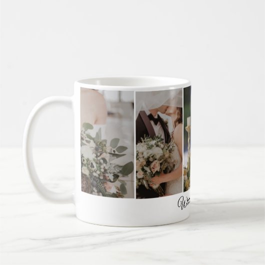 Aangepaste bruiloft planner foto Mok (Links)