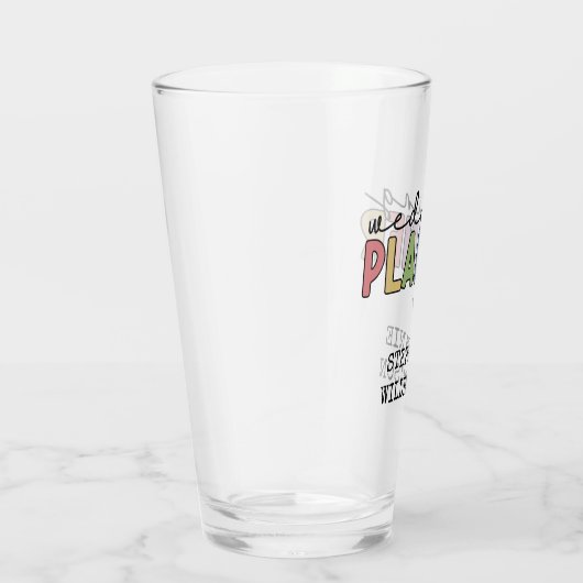 Aangepaste bruiloft planner glas (Rechts)