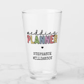 Aangepaste bruiloft planner glas (Voorkant)