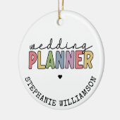 Aangepaste bruiloft planner keramisch ornament (Links)