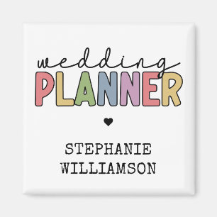 Aangepaste bruiloft planner magneet
