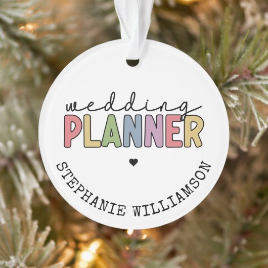 Aangepaste bruiloft planner ornament (Boom)