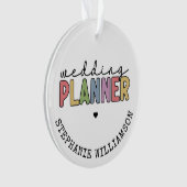 Aangepaste bruiloft planner ornament (voorkant)