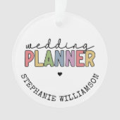 Aangepaste bruiloft planner ornament (voorkant)