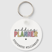 Aangepaste bruiloft planner sleutelhanger (Voorkant)