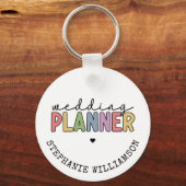 Aangepaste bruiloft planner sleutelhanger (Voorkant)