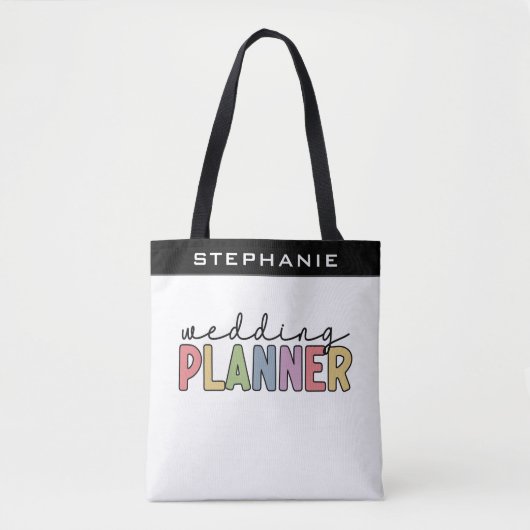 Aangepaste bruiloft planner tote bag (Voorkant)
