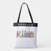 Aangepaste bruiloft planner tote bag (Achterkant)