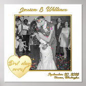 Aangepaste bruiloft Prints voor beste dag ooit Fol (Voorkant)