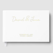 Aangepaste bruiloft receptie Verloving gepersonali Gastenboek (Voorkant)