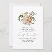 Aangepaste bruiloft repetitie diner kaart (Voorkant)