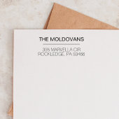 Aangepaste bruiloft retour adres gepersonaliseerd rubberstempel