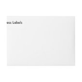 Aangepaste bruiloft retour adreslabels 1"x7.25" (2 (Voorkant)