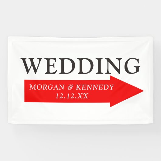 Aangepaste bruiloft richting Banner (Horizontaal)