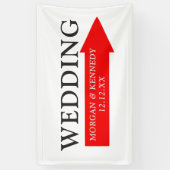 Aangepaste bruiloft richting Banner (Verticaal)