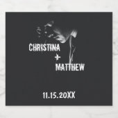 Aangepaste bruiloft romantische mousserende wijn l sparkling wijnetiket (Enkel label)