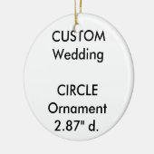 Aangepaste bruiloft ROND Verkleuring versiering ve Keramisch Ornament (Links)