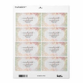 Aangepaste bruiloft RSVP Vrijgezellenfeest Hologra Etiket (Full Sheet)