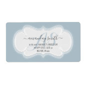 Aangepaste bruiloft RSVP Vrijgezellenfeest Smoky B Etiket (Voorkant)