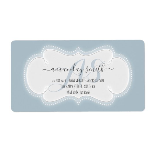 Aangepaste bruiloft RSVP Vrijgezellenfeest Smoky B Etiket (Voorkant)