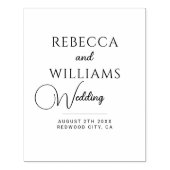 Aangepaste bruiloft rubberstempel (Afrduk)