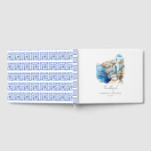 Aangepaste bruiloft Santorini Griekenland Gastenboek (Volledig)