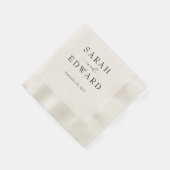 Aangepaste bruiloft servetten (Hoek)