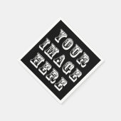 Aangepaste bruiloft servetten (Hoek)