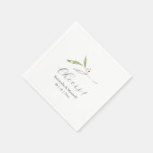 Aangepaste bruiloft servetten eenvoudige botanisch (Hoek)