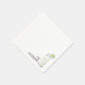 Aangepaste bruiloft servetten mojito cocktail uur (Hoek)