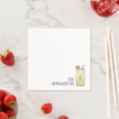 Aangepaste bruiloft servetten Piña Colada Cocktail (Insitu)