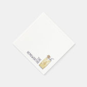 Aangepaste bruiloft servetten Piña Colada Cocktail (Hoek)