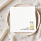 Aangepaste bruiloft servetten Piña Colada Cocktail