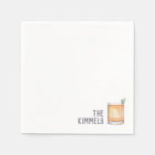 Aangepaste bruiloft servetten schroevendraaier coc (Voorkant)