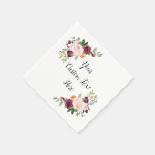 Aangepaste bruiloft serviettes gepersonaliseerde o servet (Hoek)