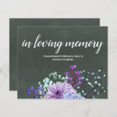 Aangepaste bruiloft Signs Chalkboard Paarse Mint F (Voorkant / Achterkant)