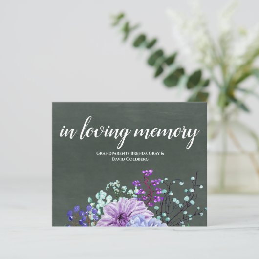 Aangepaste bruiloft Signs Chalkboard Paarse Mint F (Staand voorkant)