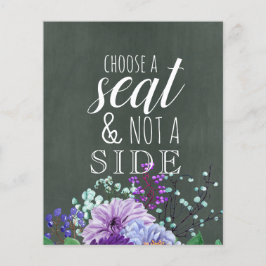 Aangepaste bruiloft Signs Chalkboard Paarse Mint F