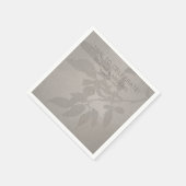 Aangepaste bruiloft Sjabloon Zachte schaduwrijke b Servet (Hoek)