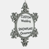 Aangepaste bruiloft sneeuwvlok Ornament decoratie (Links)