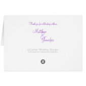 Aangepaste bruiloft-tabelkaarten (Achterkant Horizontaal)