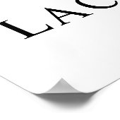 Aangepaste bruiloft teken - Elegant gepersonalisee Poster (Hoek)