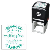 Aangepaste bruiloft | Toekomstig Mr & Mrs Retourad Zelfinktende Stempel (In situ)