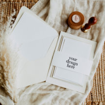 Aangepaste bruiloft uitnodiging buik band wraps