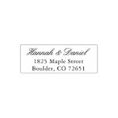 Aangepaste bruiloft uitnodiging envelop retour adr zelfinktende stempel (Design)