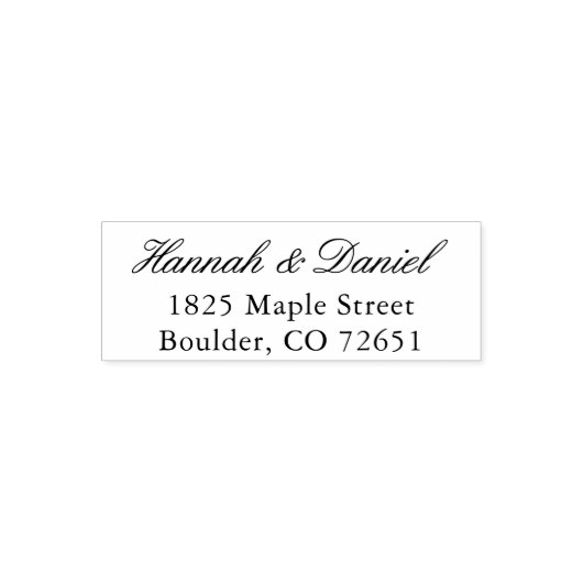 Aangepaste bruiloft uitnodiging envelop retour adr zelfinktende stempel (Design)