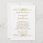 Aangepaste bruiloft-uitnodiging hardt twee zijafdr kaart (Voorkant)