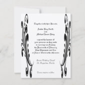 Aangepaste bruiloft-uitnodigingen voor twee zijkan kaart (Voorkant)