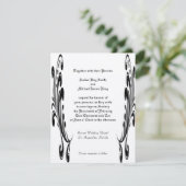 Aangepaste bruiloft-uitnodigingen voor twee zijkan kaart (Staand voorkant)